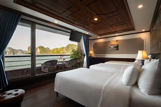 All-Inclusive 2 Day/1 Night Halong Luxury Cruise, Meals, Cave, Kayaking,Swimming - Pickup and Meeting Points