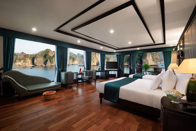 Aspira Cruises 02 Days 01 Night - Private Balcony and Bathtub - Explore Ha Long Bays Karst Landscape