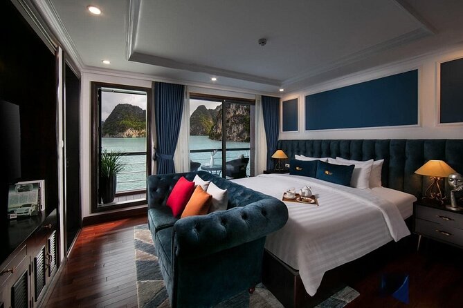 Top 1 Ha Long-Lan Ha Bay Luxury 5 Star Cruises & Balcony Cabin - Accommodation and Cabin Features