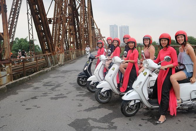 Vespa City Tour + Train Street Female Ao Dai Riders 4,5 Hours - Tour Details