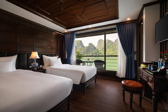 Doris Cruise 5 Star Cruise 2 Days Visiting Halong Bay Lan Ha Bay Private Balcony - Common questions