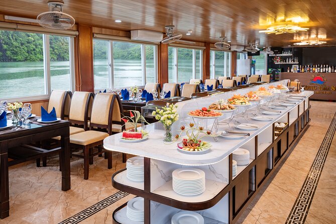 BEST SELLER - Halong 5 Star Day Cruise: Buffet Lunch, Wine& Fruit - The Sum Up